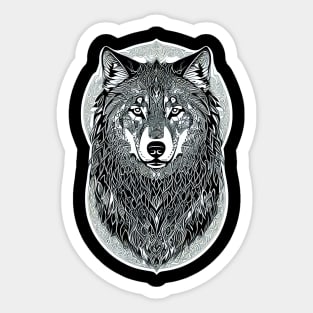 The Majestic Wolf Sticker